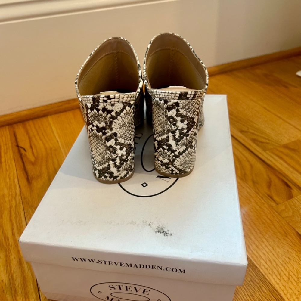 Steve Madden Snake Print Heeled Mule - image 4